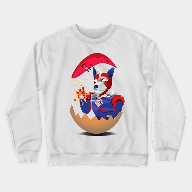 Easter Egg I-RONDOG Crewneck Sweatshirt by Kanom-Tom